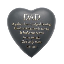 Widdop Gifts Dad Graveside Heart Plaque