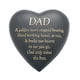 image 1 of Widdop Gifts Dad Graveside Heart Plaque