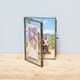 image 2 of Recycled Glass Folded Double Photo Frame