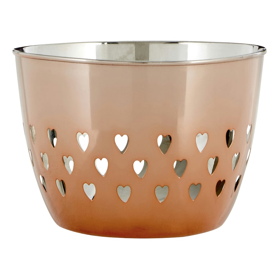 image 1 of Hearts Design Rose Gold Bowl | Multi