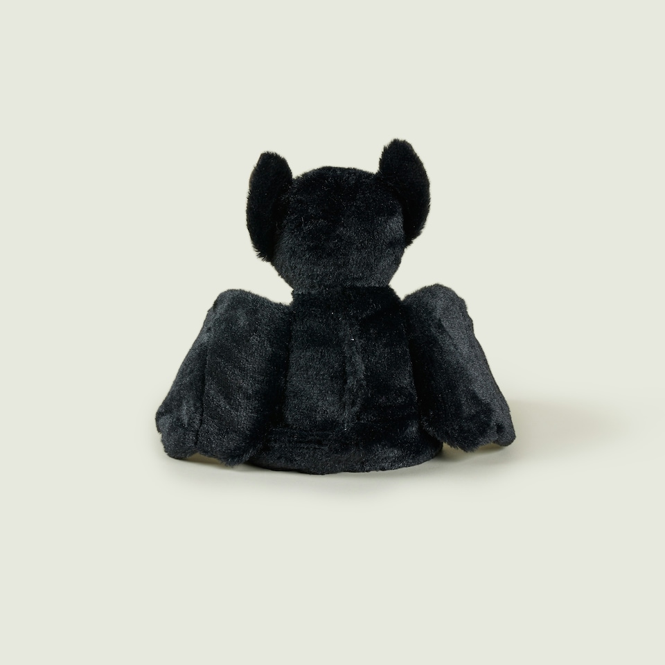 image 1 of Warmies Plush Black Bat Microwavable Weighted Teddy
