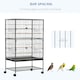image 5 of PawHut Large Bird Cage Budgie Cage for Finch Canaries Parrot with Stand Grey