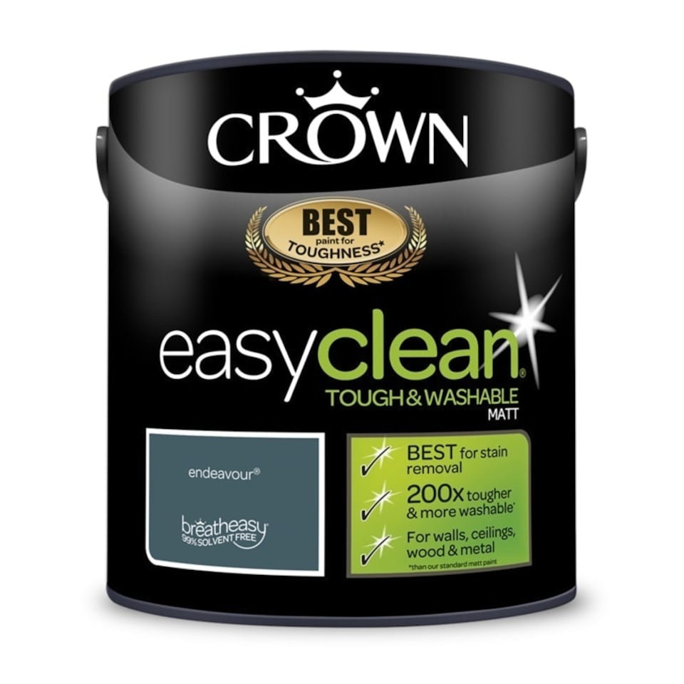 image 1 of Crown Easyclean Matt Emulsion 2.5L Endeavour