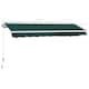 image 3 of Outsunny Garden Sun Shade Canopy Retractable Awning, 3.5 x 2.5m, Dark Green | Green | 1
