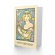 image 2 of Nouveau French Paul Berthon Salon Des Cent Her Birthday Card