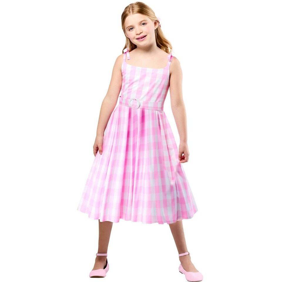 image 1 of Barbie Girls Perfect Day Costume Dress - Pink/White - 9-10 Years