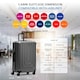 image 8 of Flight Knight Premium Lightweight Suitcase - Built-in Side Lock - 8 Spinner Wheels - ABS Hard Shell Carry On Or Check in Luggage - 100 Airlines Approved Pink | Rose Gold | Large