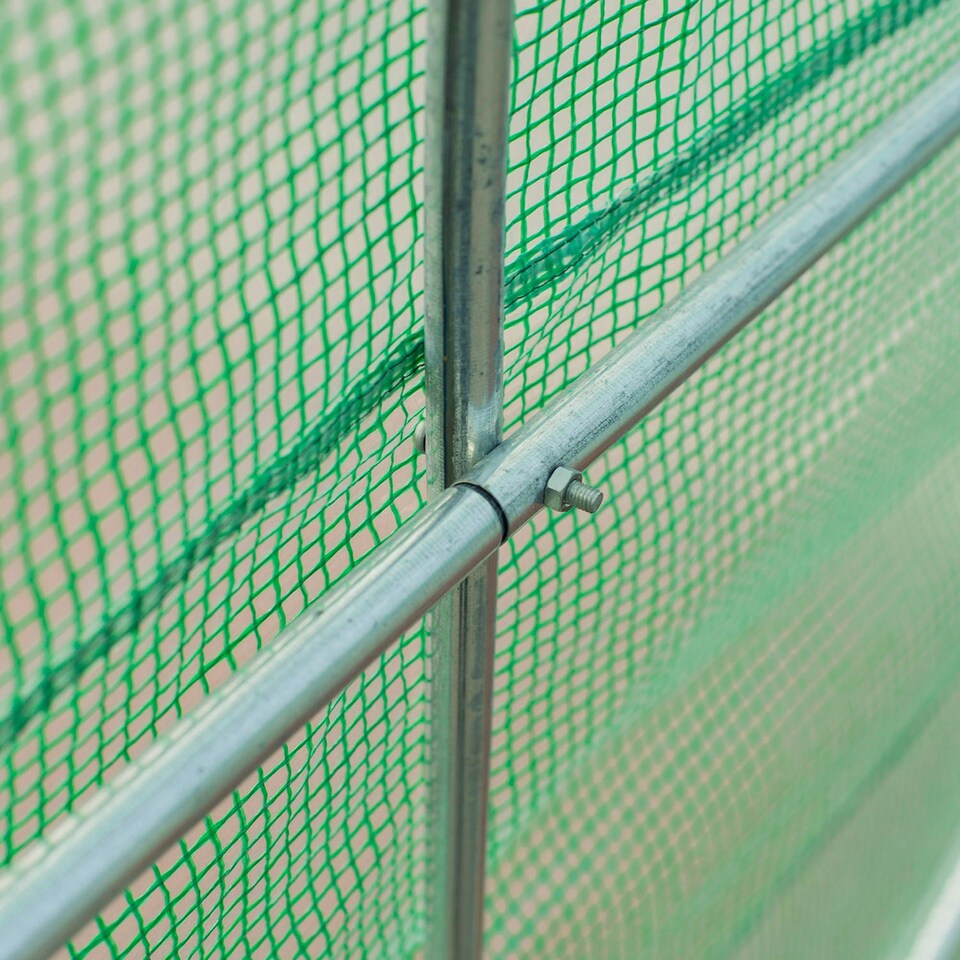 image 1 of Outsunny Polytunnel Walk In Green House w/ PE Cover, 4.5 x 2 x 2m