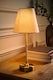 image 3 of ValueLights Lowe Brushed Gold Rechargeable LED Portable Table Lamp | Gold