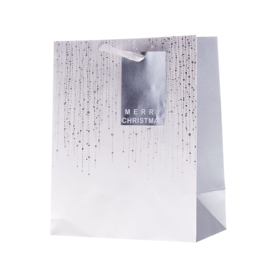 image 1 of Hallmark Pack Of 4 Christmas Gift Bags - 2 Sizes 2 Silver and Gold Designs