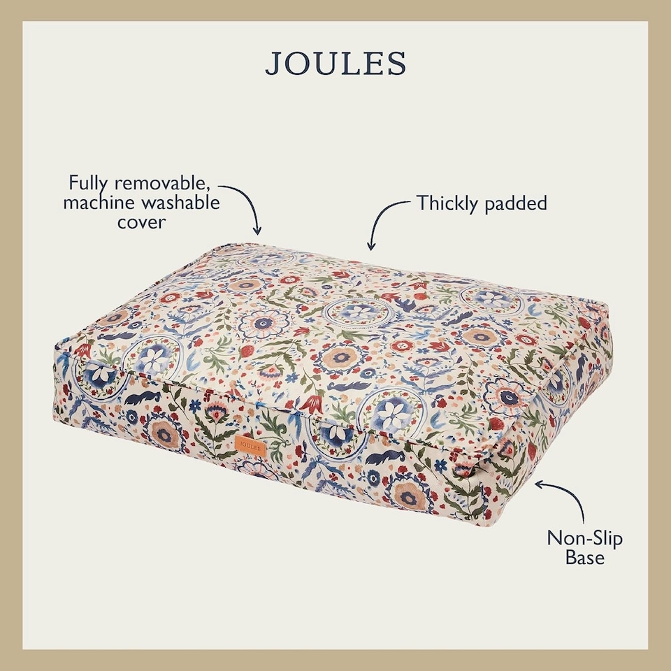 image 1 of Rosewood Joules Festival Floral Dog Mattress Bed | Multi | M | 1