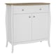 image 1 of Baroque Sideboard 2 Doors 1 Drawer in Pure White Iced Coffee Lacquer