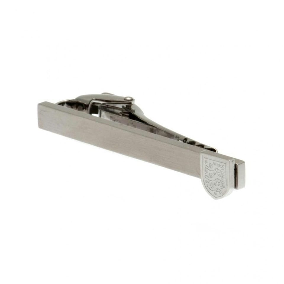 image 1 of England FA Stainless Steel Crest Tie Clip - Silver - One Size