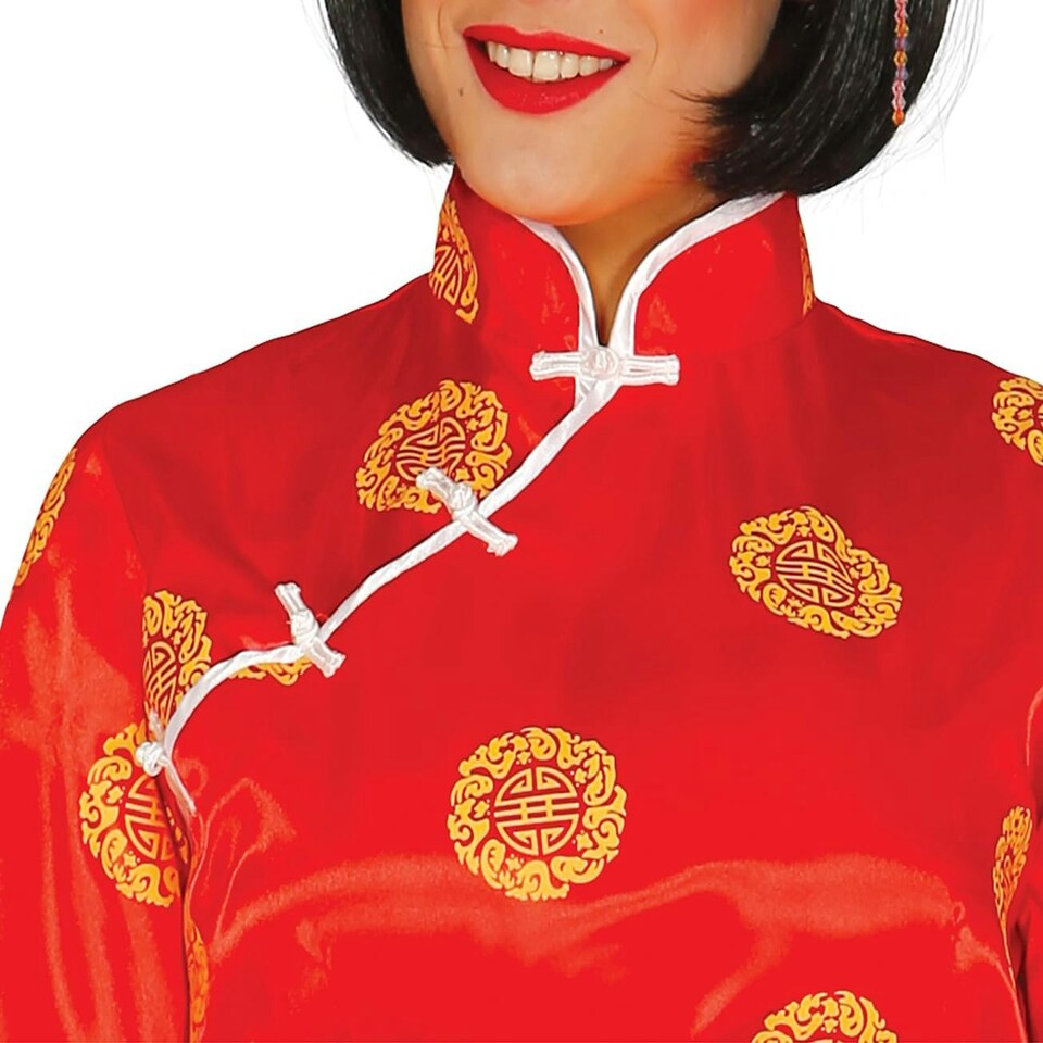 image 1 of Fancy Dress Adult China Dress - L
