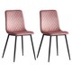 image 3 of Dining Chairs Velvet Fabric Lexi Set of 4 Pink by MCC