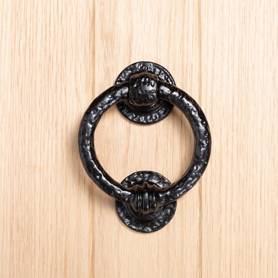 image 1 of Hammer & Tongs Rustic Door Knocker - H145mm - Black