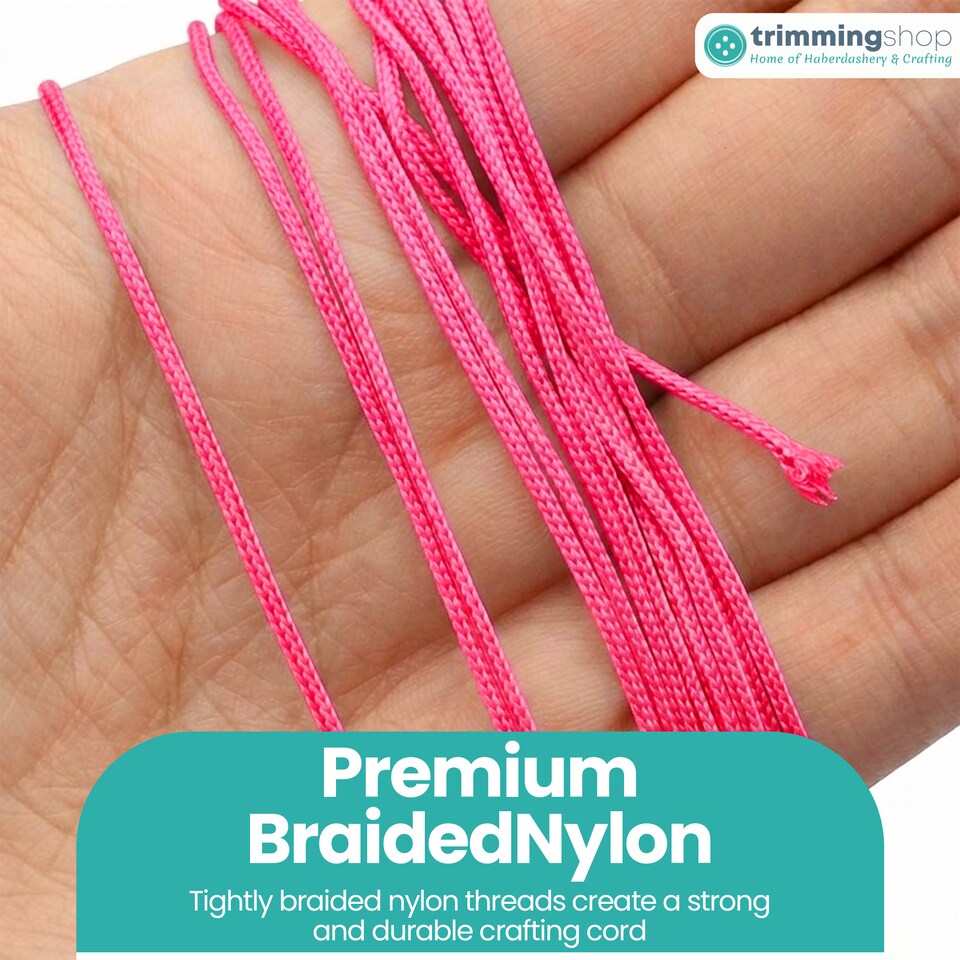 image 1 of 1.2mm x 10 Metres Nylon Cord for Jewelry Making & DIY Craft Projects