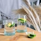image 5 of Nicola Spring 12 Piece Merzouga Recycled Glassware Set - Clear | Clear | Clear | 12