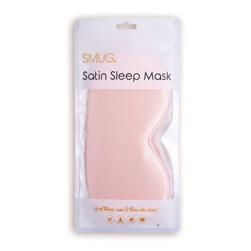 image 1 of SMUG Satin Sleep Mask - Pink