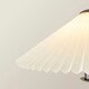 image 4 of ValueLights Wiggle Black Metal Floor Lamp with Origami Pleated Shade Black