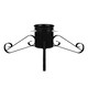 image 1 of Holly International Traditional Metal Scroll Leg Christmas Tree Stand for Real Trees to 2.4m - Black