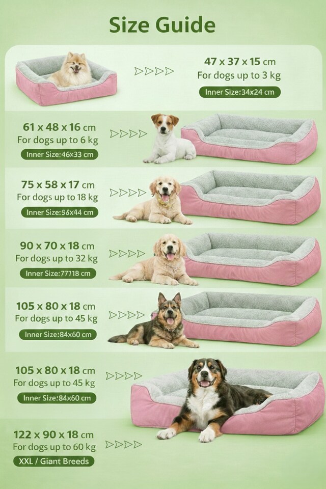 image 1 of Plush Waterproof Sofa Dog Cat Bed Basket Soft Fleece Pet Bed 6 Sizes | Pink | S