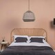 image 2 of ValueLights Riad Fabric Natural Grey Tapered Ceiling Pendant Shade