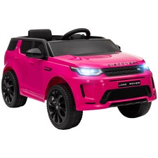 AIYAPLAY Land Rover Discovery Sport Licensed Kids Electric Car, 12V Ride on Car with Remote Control, LED Lights, Music, Horn, for Ages 3-6 Years, Pink