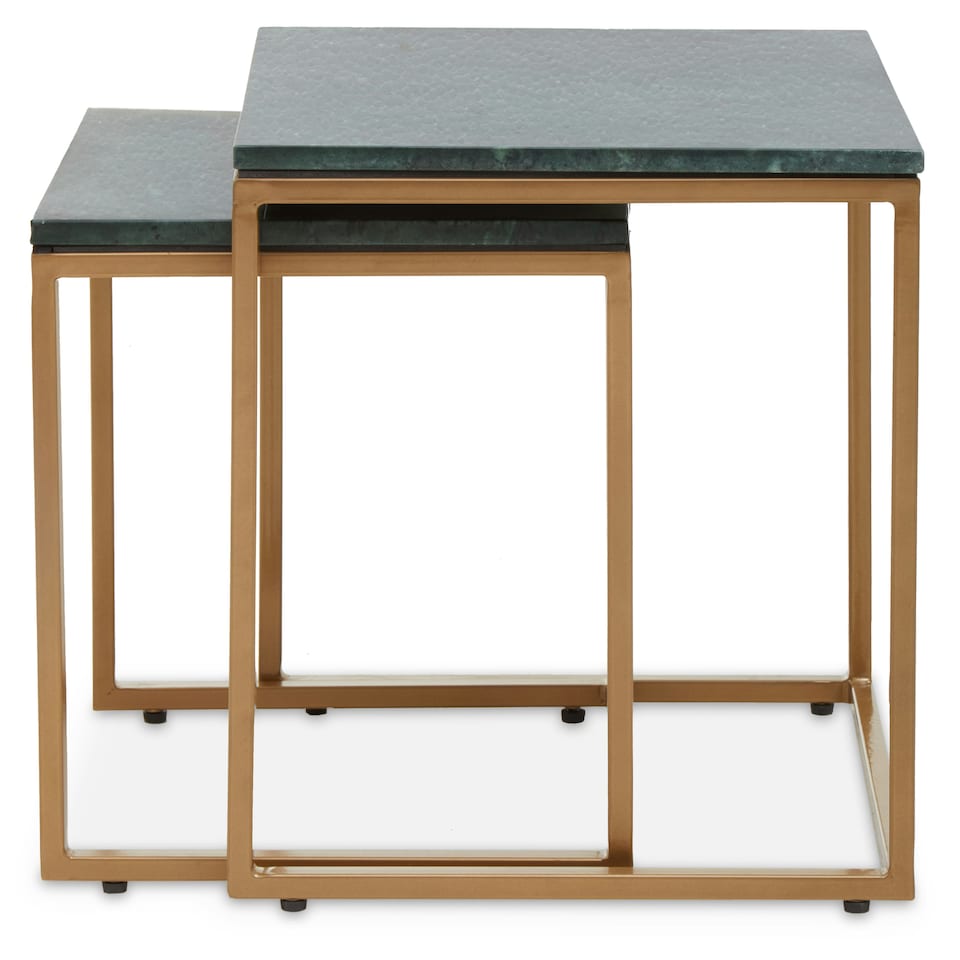 image 1 of Interiors by Premier Set Of Two Tables Green