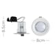 image 3 of ValueLights Pack of 6 - Fire Rated White GU10 Recessed Ceiling Downlight/Spotlights - Complete with 5w LED Bulbs 6500K Cool White