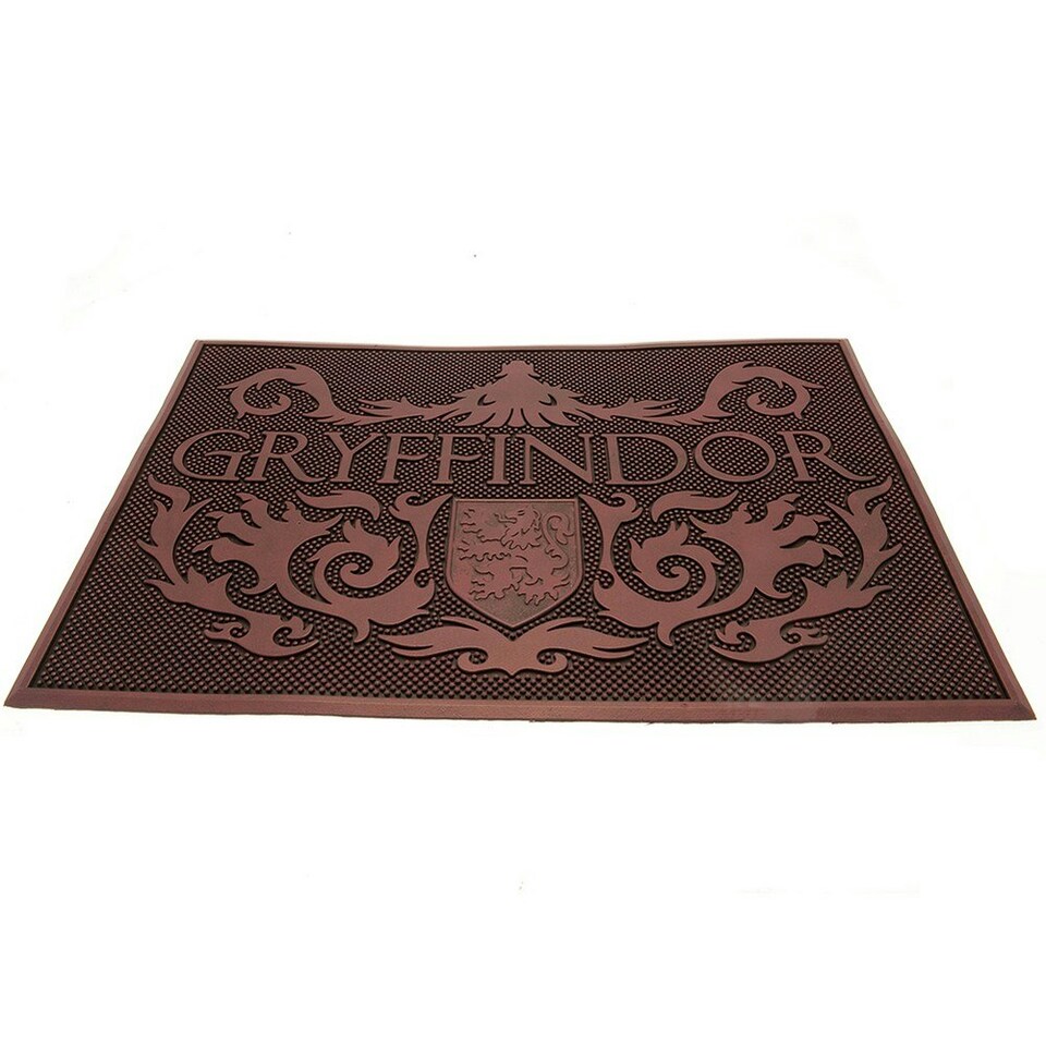 Harry Potter Rubber Gryffindor Door Mat Burgundy One Size Tesco Groceries