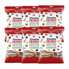 Diablo No Added Sugar Milk Chocolate Buttons 40g 6 Pack
