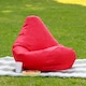 image 1 of Kids High Back Bean Bag Red Indoor Outdoor Childrens Bean Bags | Red | Red | M | 1