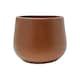 image 1 of Verano Spanish Ceramics Epoxi Cylinder Rust Textured Plant Pot - 29cm N/A