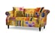 image 3 of Fabric Gold Patchwork 2 Seater Sofa AVICI SHOUT