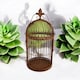 image 5 of Garden Mirror Cage - Metal - L17 x W32 x H63 cm - Rusty