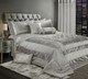 image 2 of Intimates Vera Foil Printed Quilted Bedspread | Blue | Duck Egg | Double