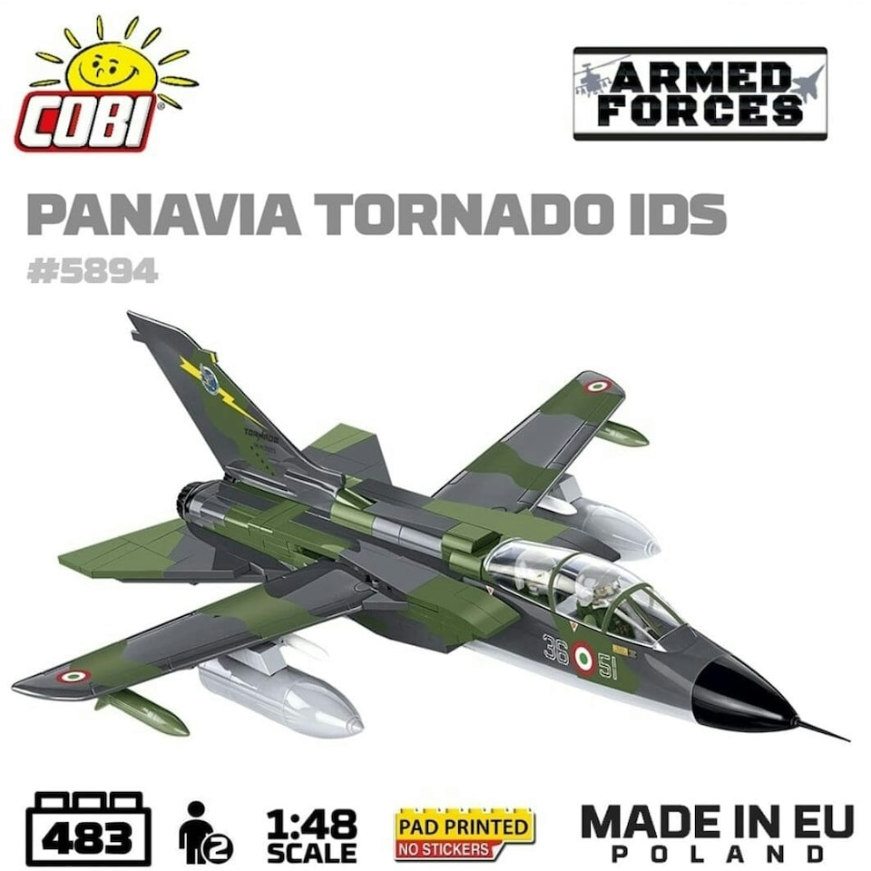 image 1 of Panavia Tornado IDS brick plane model - COBI 5894 - 493 bricks