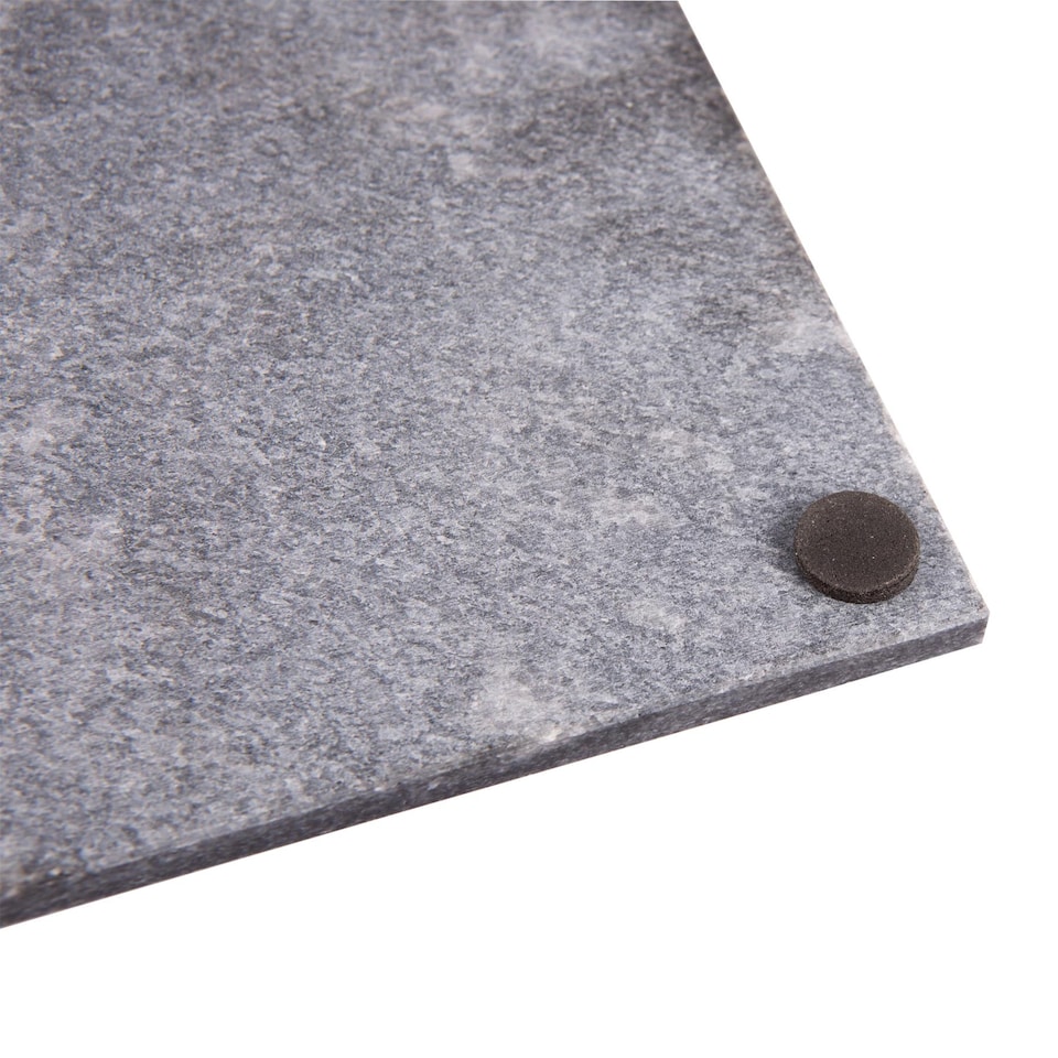 image 1 of Argon Tableware 12pc Marble Placemats & Square Coasters Set - Black | Black | Black