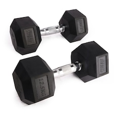 Phoenix Fitness Pair of Hex Dumbbells - 12.5kg