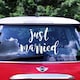 image 2 of Just Married Wedding Car Sticker