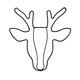 image 2 of Reindeer Head Silver Wire