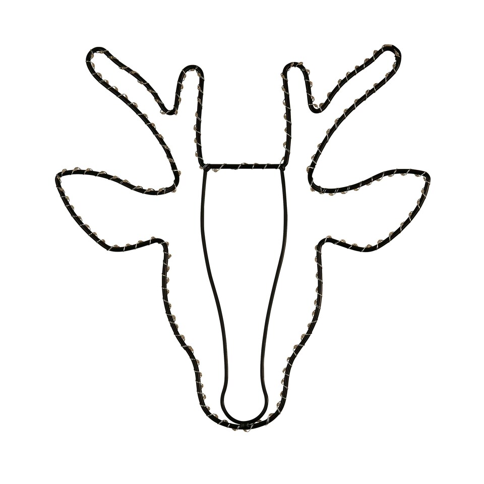 image 1 of Reindeer Head Silver Wire