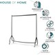 image 5 of Clothes Rail Superior Heavy Duty Rack With Wheels 6FT Long x 5FT Tall Black | One Size