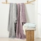 image 4 of Aisling Marl Faux Mohair Throw - Super Soft, Stylish Tasselled Blanket Purple | Thistle