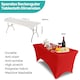 image 2 of 6FT Spandex Tablecloth Tight, Fitted Rectangular Patio Table Cover - 1pc