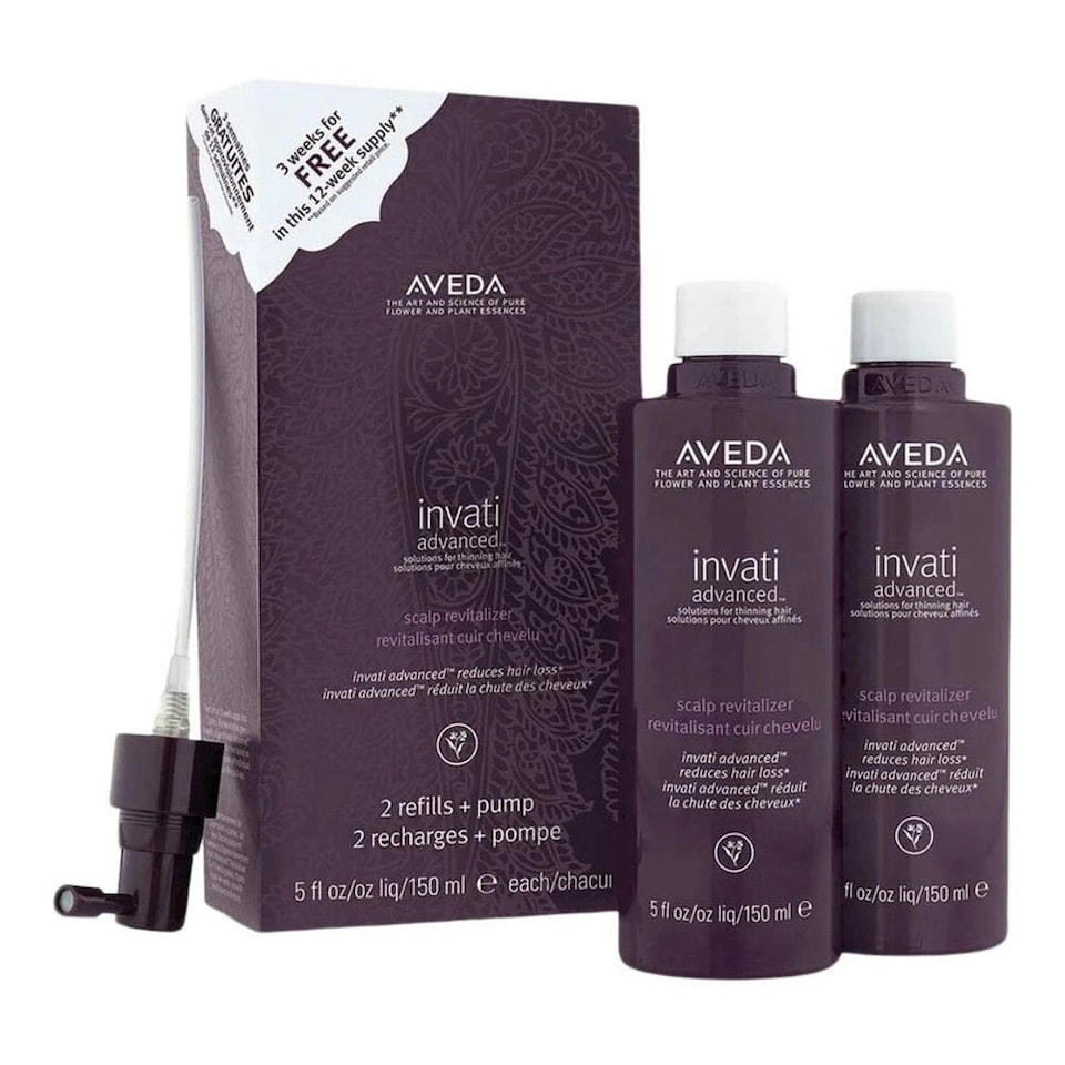 image 1 of Aveda Invati Advanced? Scalp Revitalizer 2 x 150ml Refill + Pump