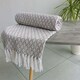 image 2 of Eden Cotton Geometric Throw Brown | Brown (254x254 cm)