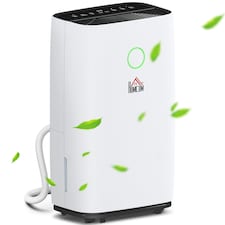 HOMCOM 16L/Day Portable Quiet Dehumidifier for Home, Electric Air De-Humidifier