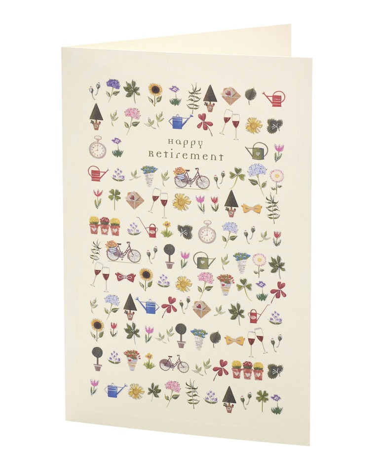 image 1 of Retirement Congratulations Card - Flowers